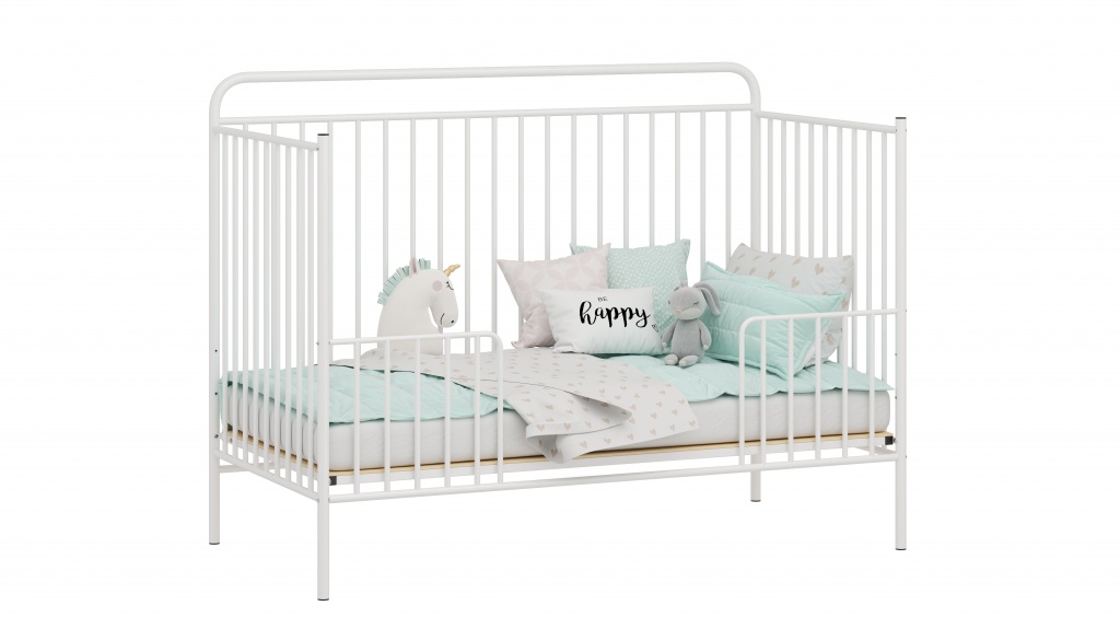 0002471.1 Metal convertible cot bed Polini kids Vintage 400, white_40.jpg